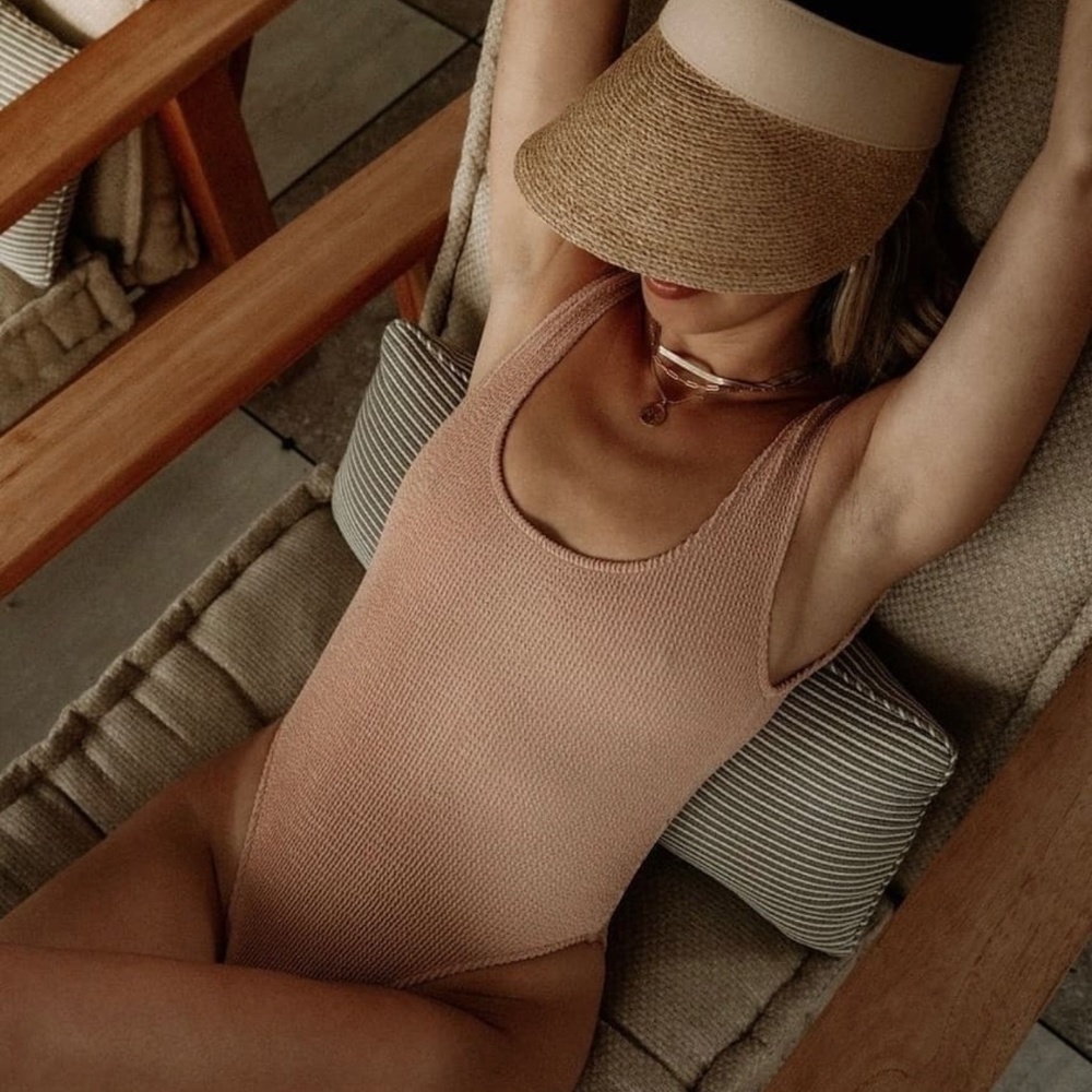 Sivan Ayla Tan+lines ribbed Maui one piece